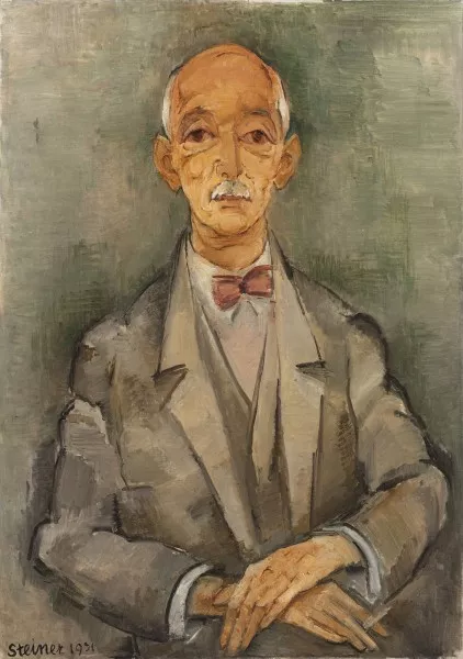 Portrait d'homme moustachu